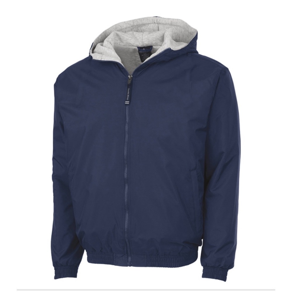 Charles River Apparel Navy and Gray  Jacket Youth L 14/16 Windbreaker Like New